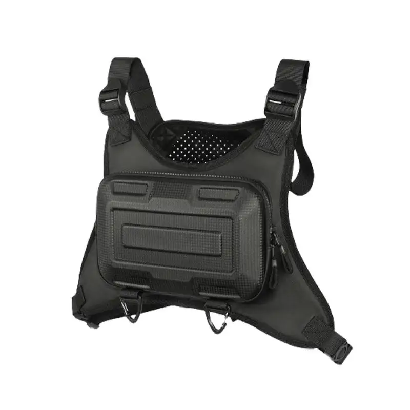 Front Chest Pack Hard Shell Men's Chest Bag & Outdoor Sports Utility Pack Phone Holder For Running Running Vest For Men Chest