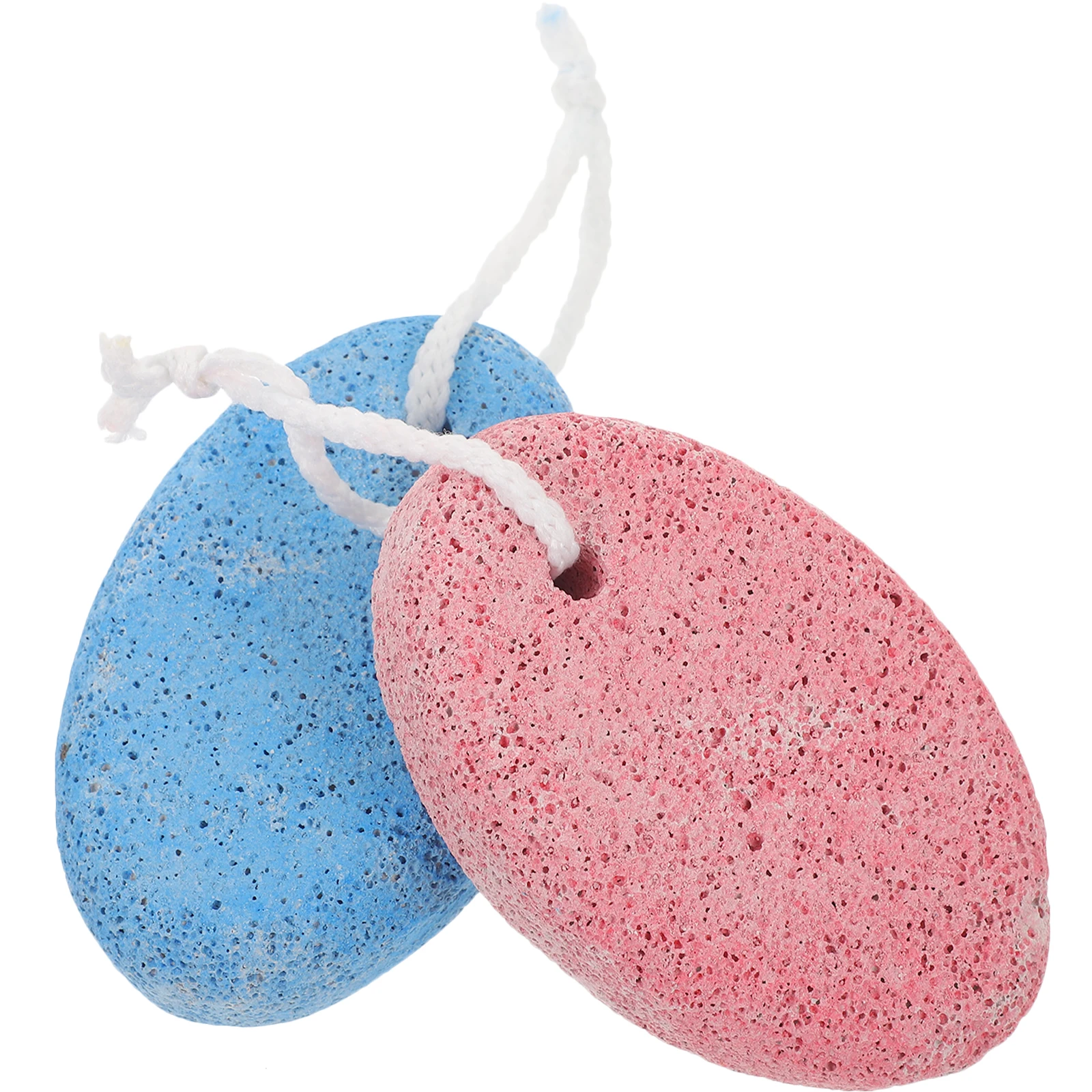 

2pcs Volcanic Stone Foot Dead Skin Removers Scrubber Double sided Pedicure Tool for Dead Skin Removal Storage Box
