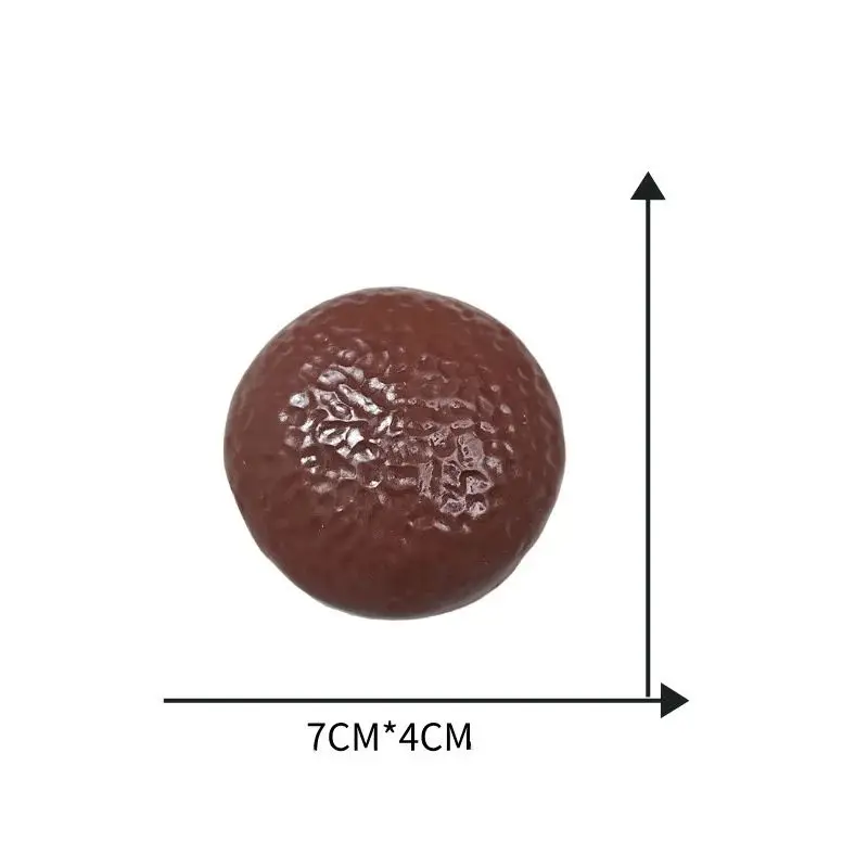 Chocolate Pie Squishy Toy Simulated Crispy Sound Handmade Stress Relief Ball ASMR Sensory Novelty Desktop Gadget Gift For Adults