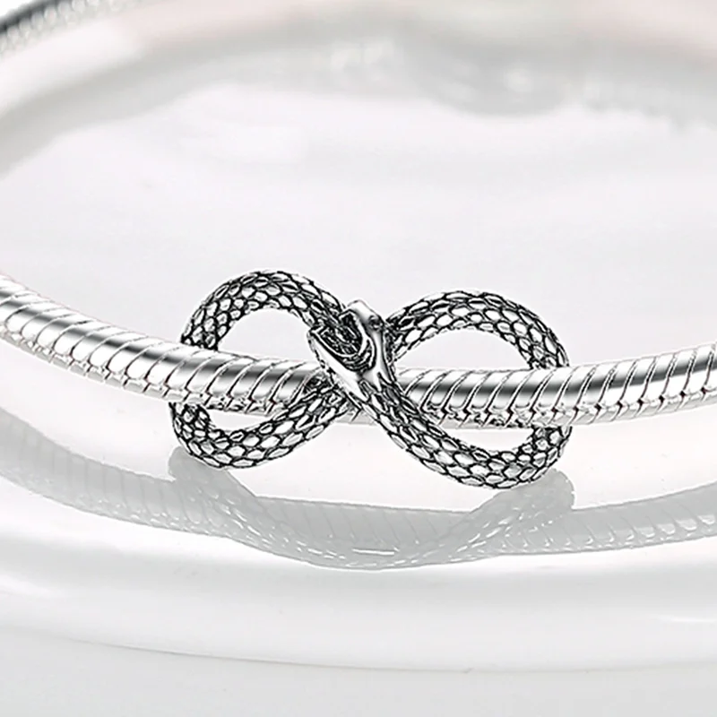Eternity Symbol Charms Bead 925 Sterling Silver Infinite Rose Butterfly Pendants Fit Original Bracelet DIY Marking Jewelry Gift