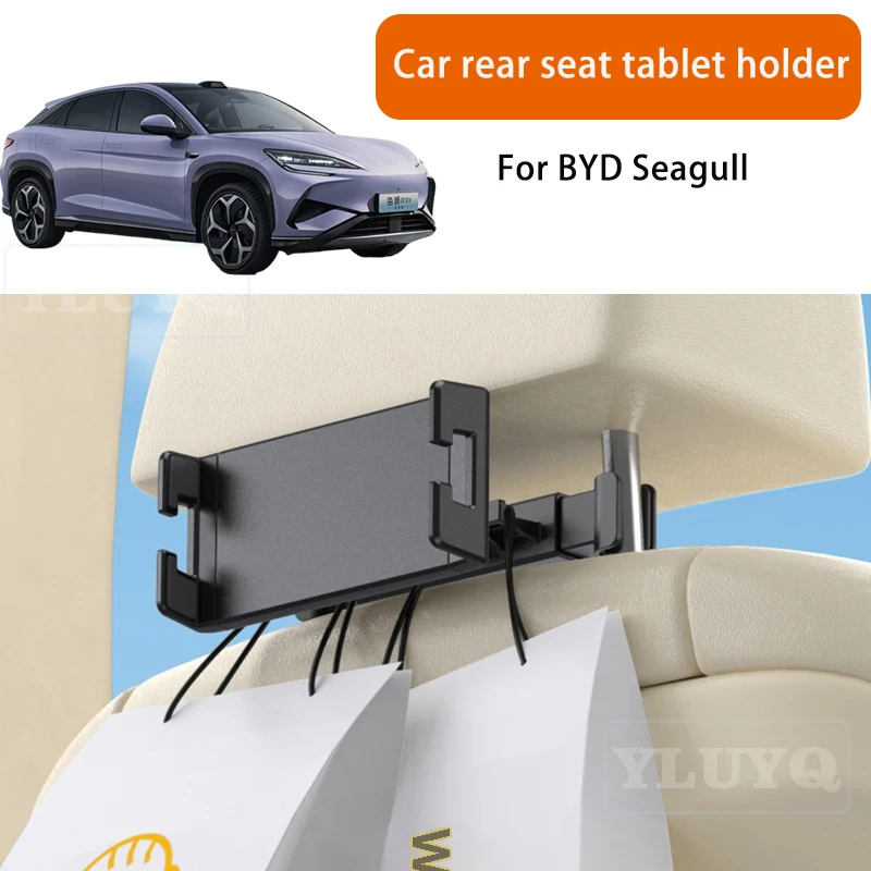 

For BYD Sealion 6/7 Seal U Car Tablet Holder Rear Seat Phone Mount Rotatable Car-Specific Modification Accessory