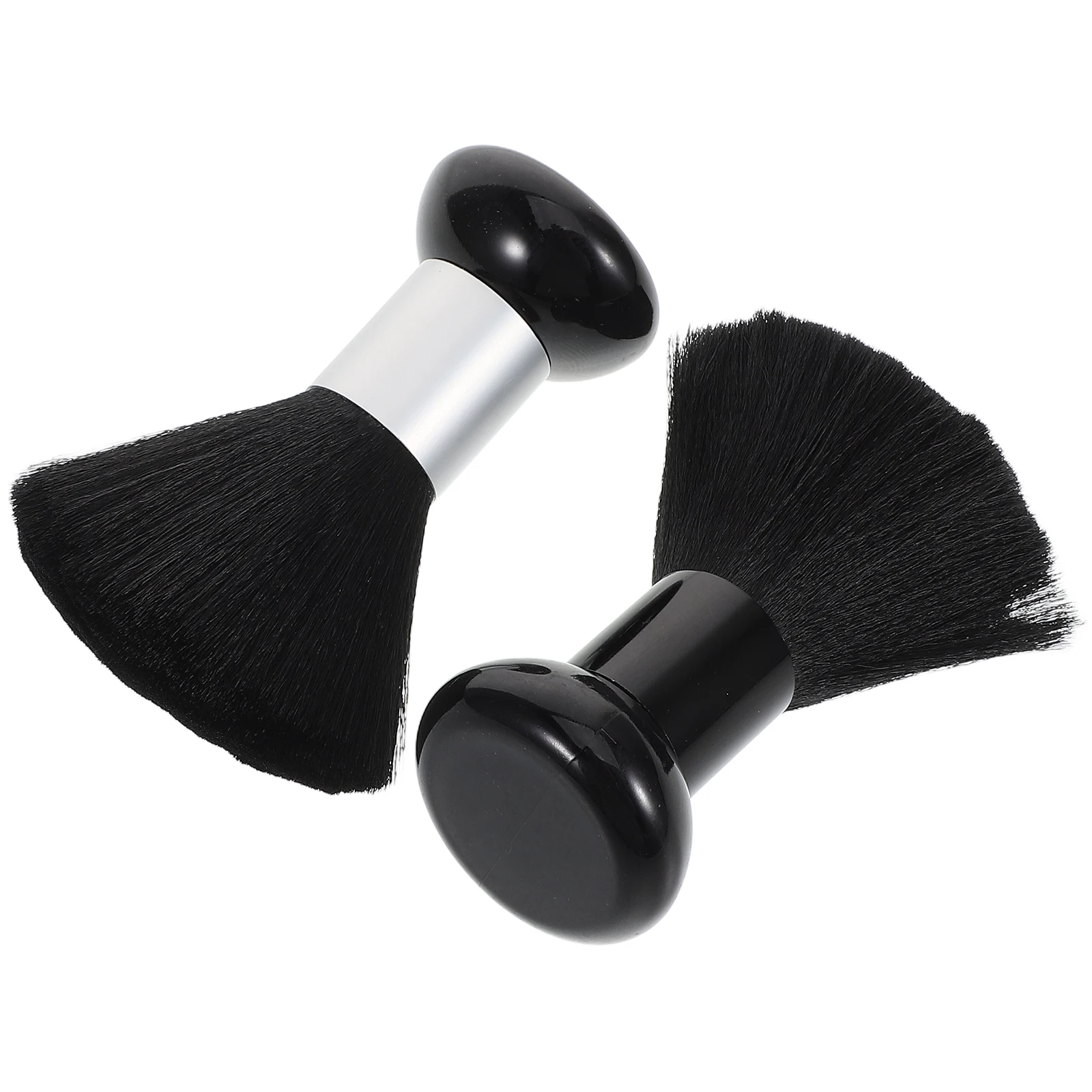 

2pcs Polyester Fiber Beard Brush Durable Portable Barber Cleaning Supplies For Salon Hair Care Barber Neck Duster Brush Styling