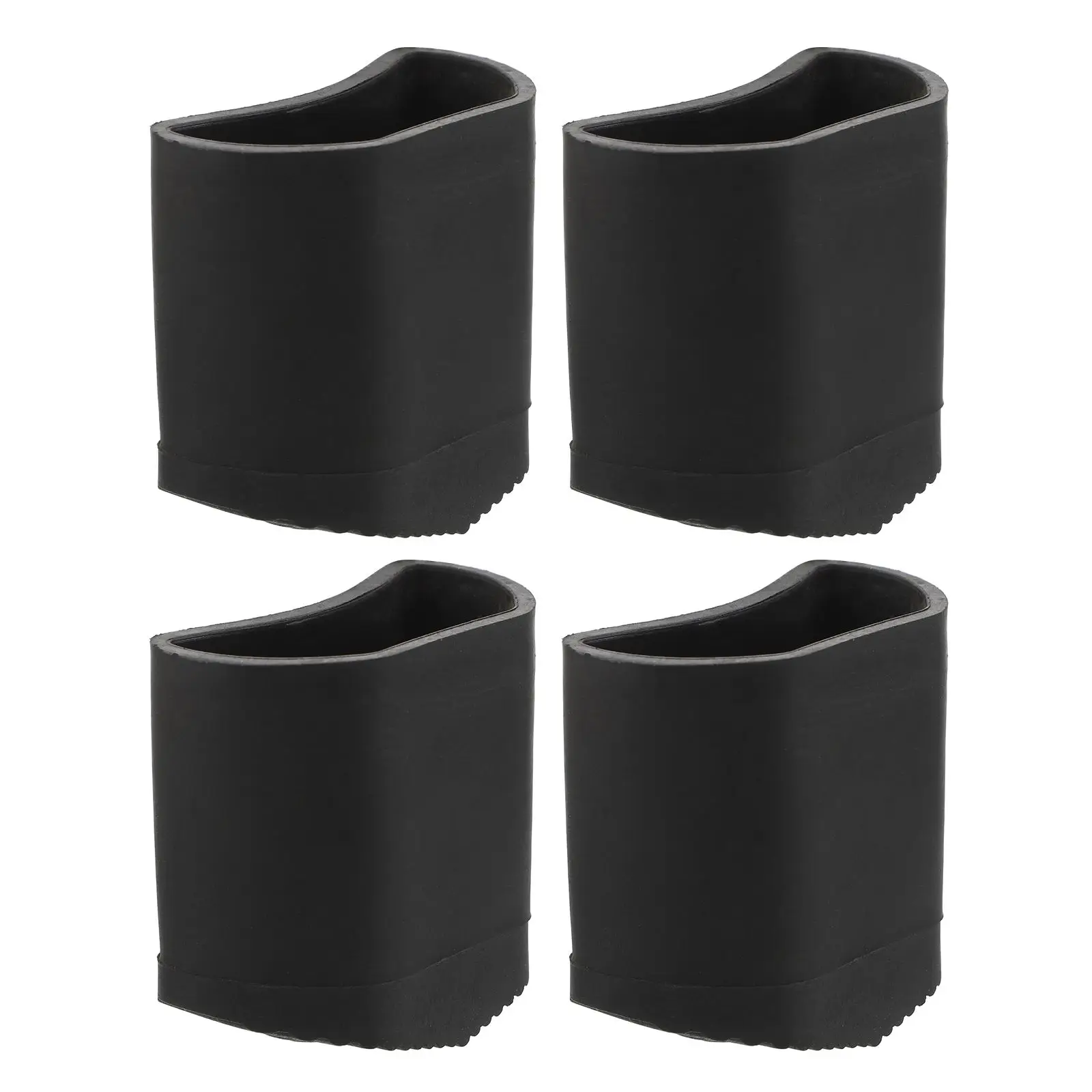 4 Pcs Antiskid Ladder Foot Cover Rubber Leg Pads Corner Guard Replacement End Caps for Step Telescoping Extension Ladder Feet