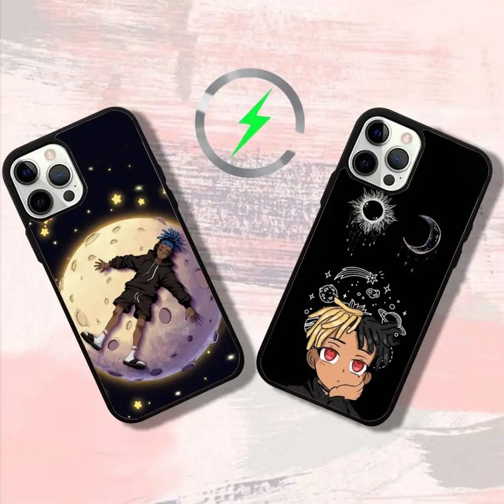 

Rapper X-XXXTentacions Phone Case For iPhone 16,15,14,13,12,11,Pro,Max,Plus,Mini,SE4,E Magnetic Magsafe Wireless Charging