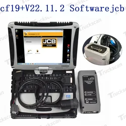 For JCB Service Master Diagnostic Electronic Service Tool Agricultural Construction Excavator diagnostic scanner tool cf19laptop