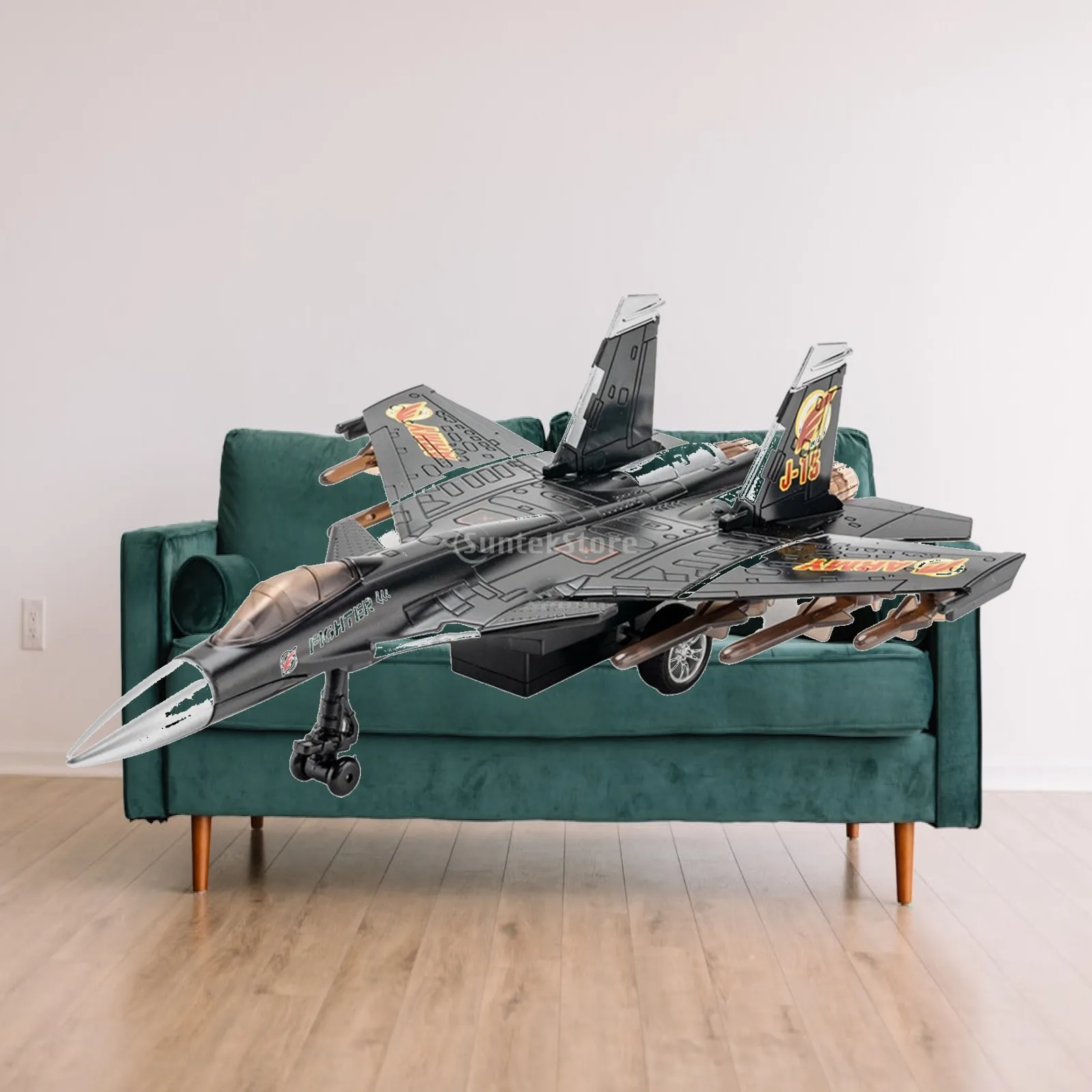 Diecast Fighter Aviation Pull Back Airplane for Tabletop Boy Toy Shelves