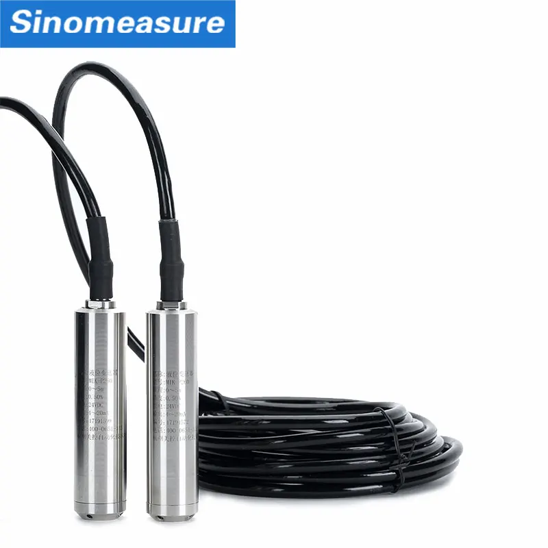 RS485 Liquid hydrostatic 4-20ma submersible level transmitter liquid capacitance water level indicator sensor 50m