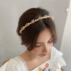 Luxury Bride Elegant Alloy Hair Hoop Hair Accessories Rhinestone Hairband Crystal Headbands