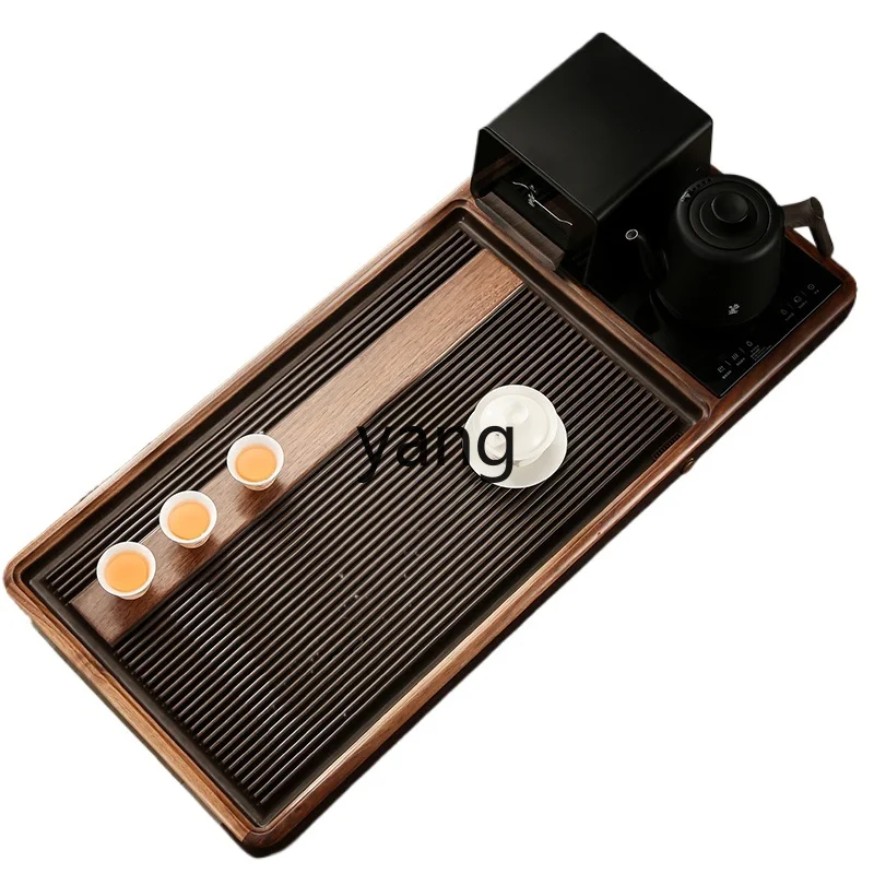 Lmm solid wood tea table household dry brewing high-end kung fu tea set new Chinese simplicity