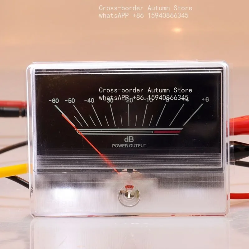 High Precision Classic Lake Blue VU Strap Backlight Bile Power Amplifier Level Audio Power Meter