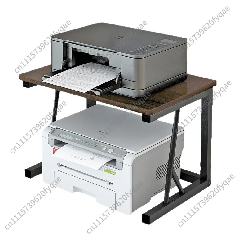 Small printer shelf, desktop storage, double-layer copier rack, multi-functional storage and finishing