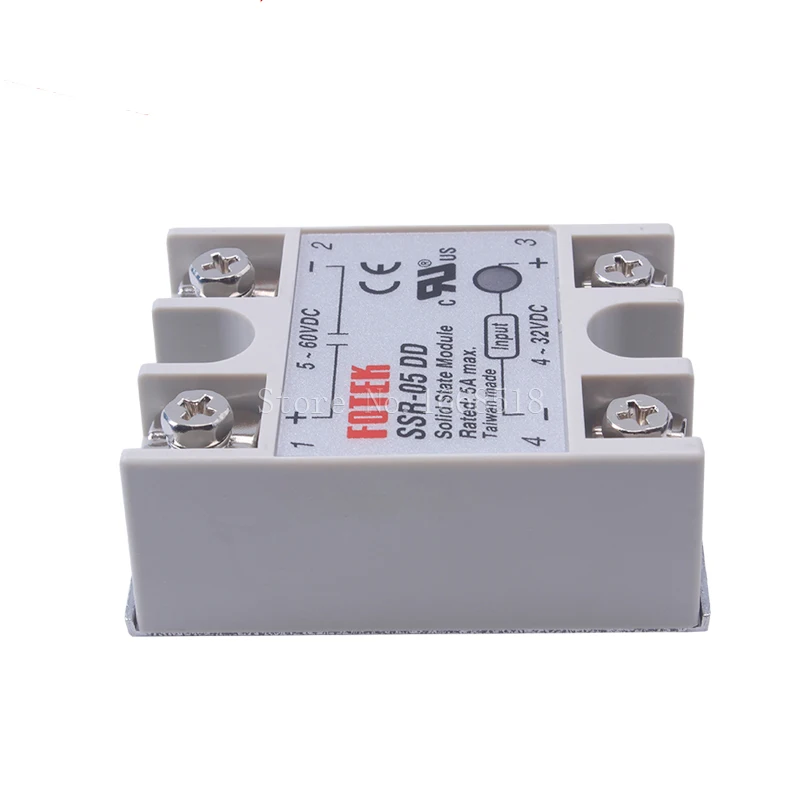 Solid State Relay Module DC 5-60V SSR-10DD SSR-25DD SSR-40DD 10A 25A 40A Input 3-32V DC Output High Quality