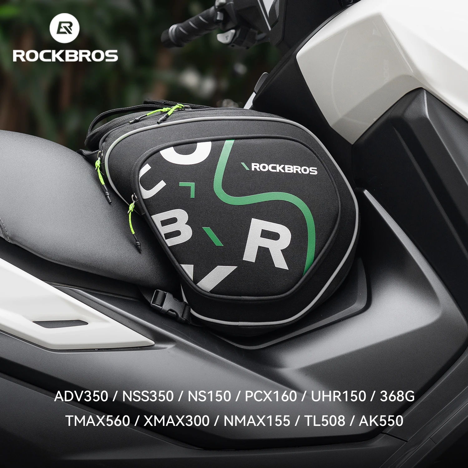 ROCKBROS Step-through Motorcycle Tank Bags ≈12L Large Capacity Storage Bag Scooter Central Tunnel Bag For XMAX/NMAX/FORZA 350