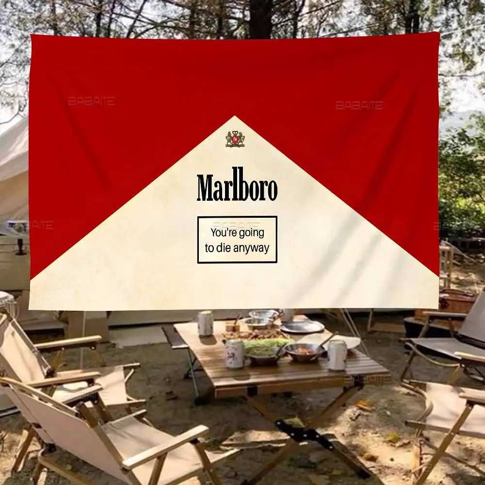 Cigarette-M-Marlboros Cartoon-Flagge Wandbehang Banner Dekoration Haushalt Heim-Dekor