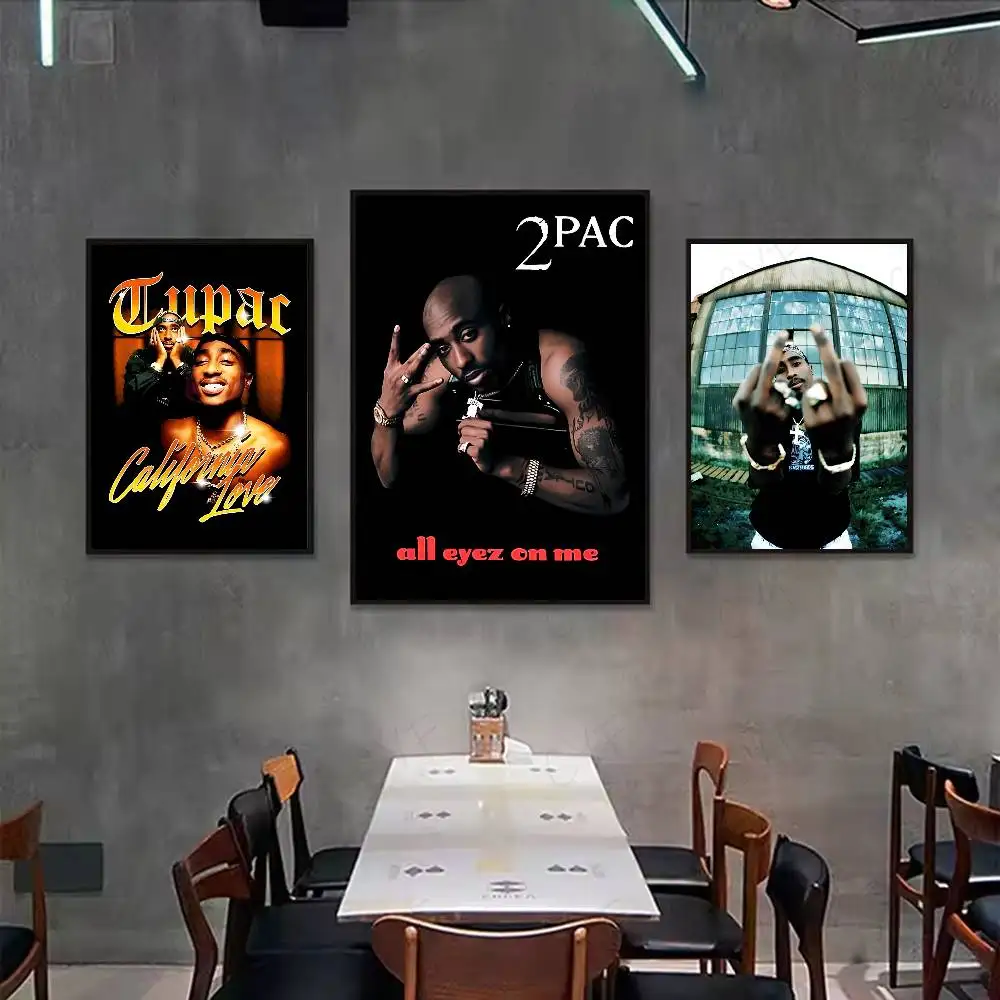 rapper 2 Pac Tupac Shakur Poster Wall art print art suitable for living room bedroom bar parlor home decor gift
