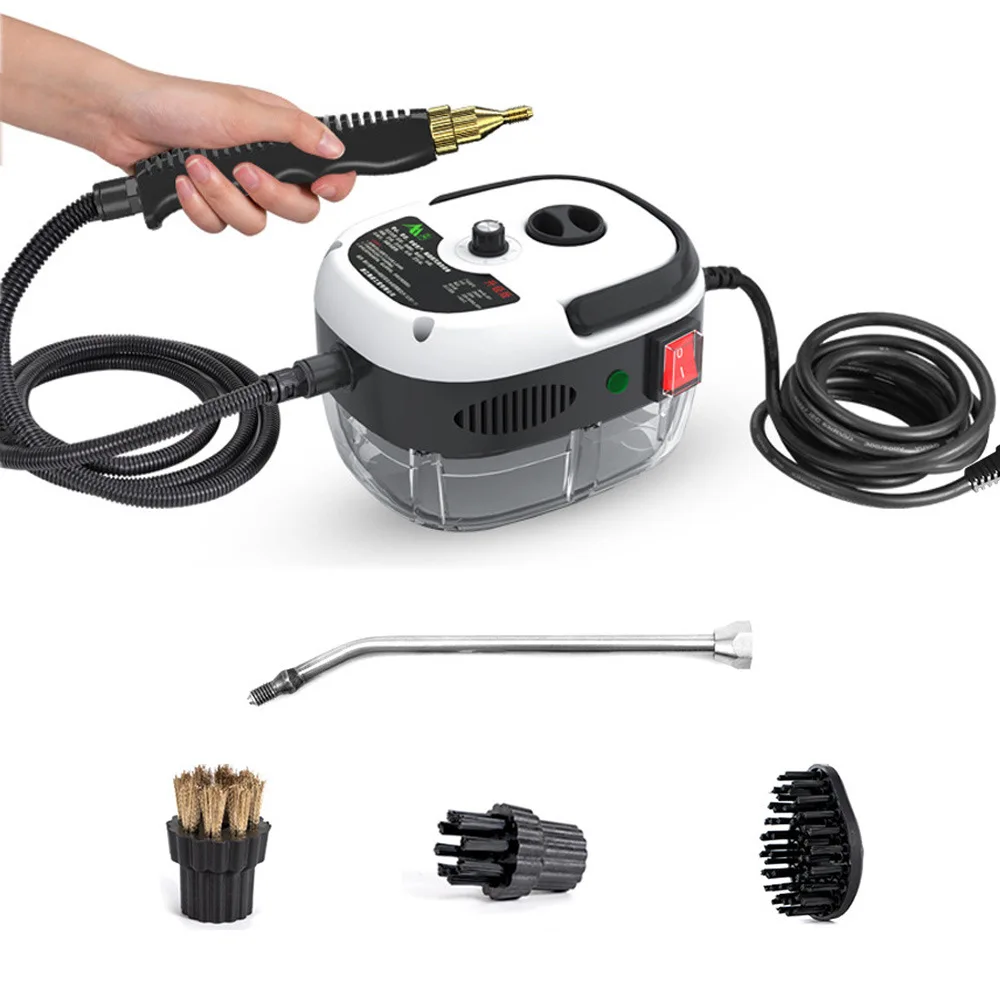 Draagbare hogedrukstoomreiniger Hoge temperatuur wasspoelsproeier met slang Verstelbare stoomdesinfectiemachine