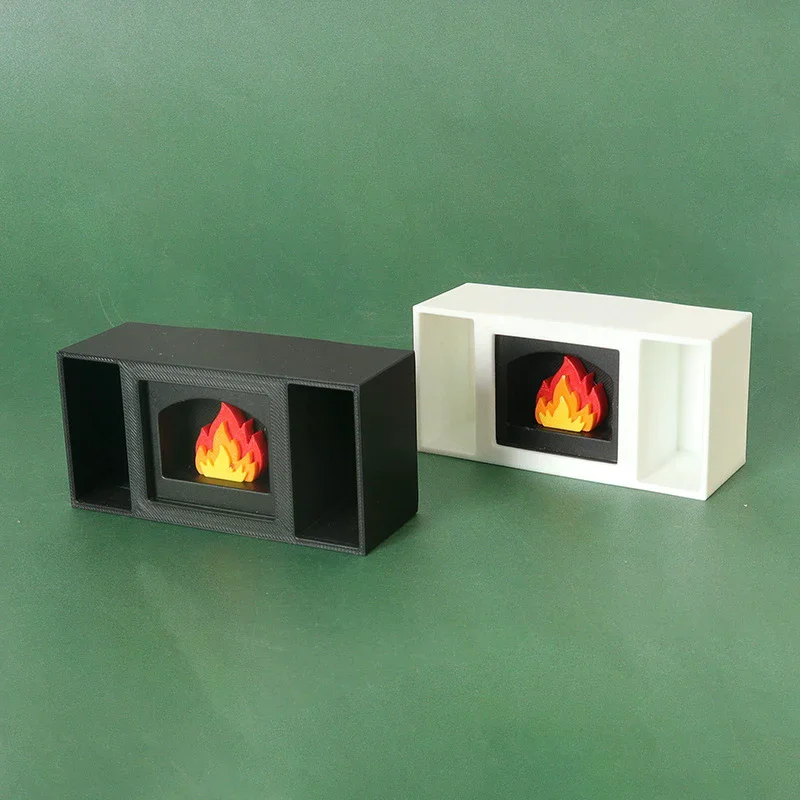 1/12 casa de bonecas mini lareira iluminada modelo casa de bonecas decoração de cena de natal casa de bonecas simulação acessórios de móveis