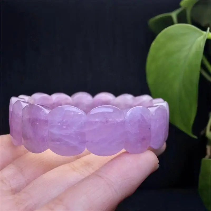 16MM Natural Lavender Amethyst Bangle Gemstone Round Bead Crystal Healing Fengshui Gemstone Bracelet Jewelry Gift 1PCS