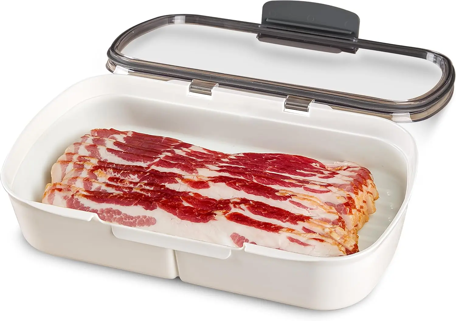 

Prepworks Deli ProKeeper Air Tight Силиконовый герметичный контейнер для хранения продуктов питания с прозрачной крышкой, совместимой с сухим стиранием, длина 11,75 дюйма