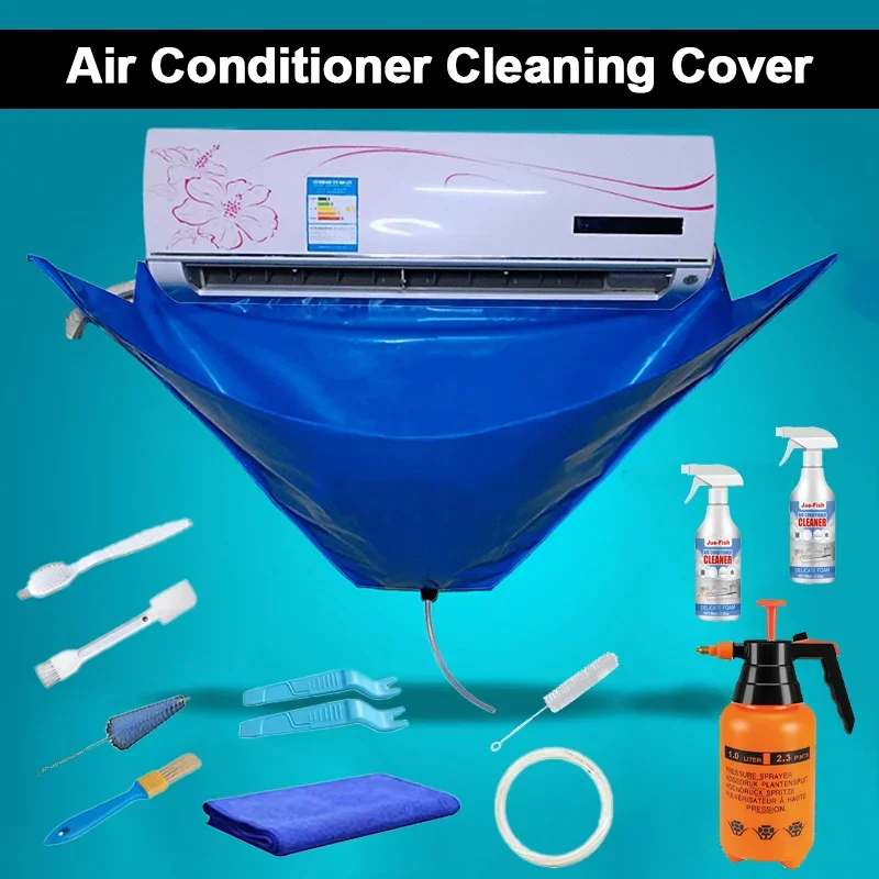 

15pc Air Conditioner Cleaning Cover Kit With Clean Tools Waterproof Dust 118cm Protection Bag for Air Conditioners Cleaner 2027