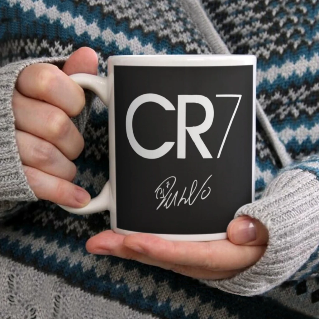 

CR7-Cristiano-Ronaldo-11oz Funny Ceramic Coffee Mug Tea Milk Cup For Novetly Creativity Gift