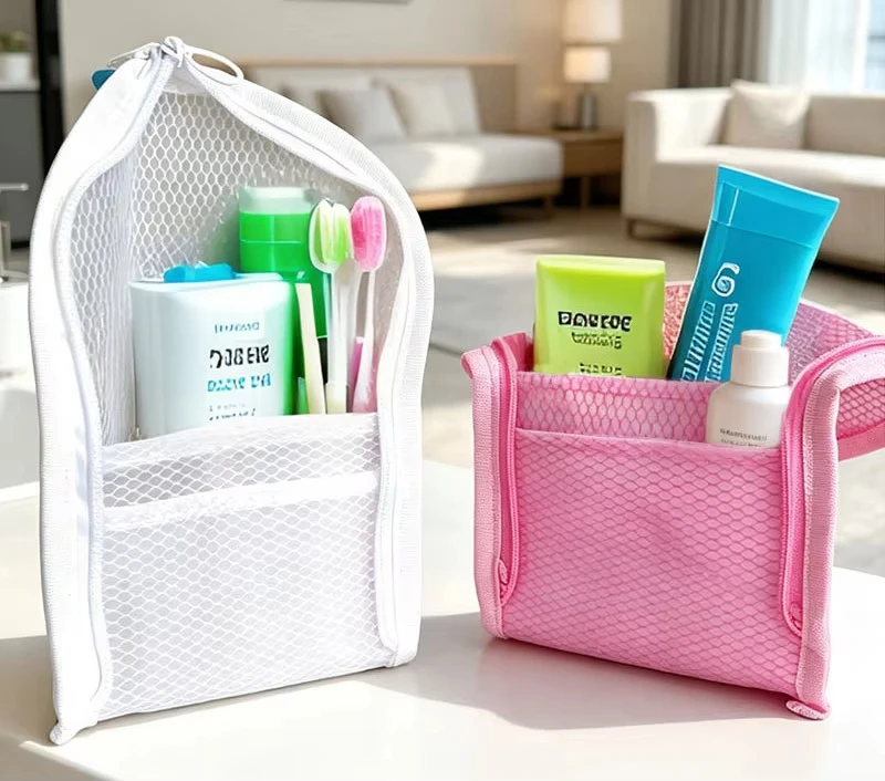Large-Capacity Travel Toothbrush Toothpaste Storage Bag EVA Material Compartments Organization Waterproof Washable Toiletry Bag