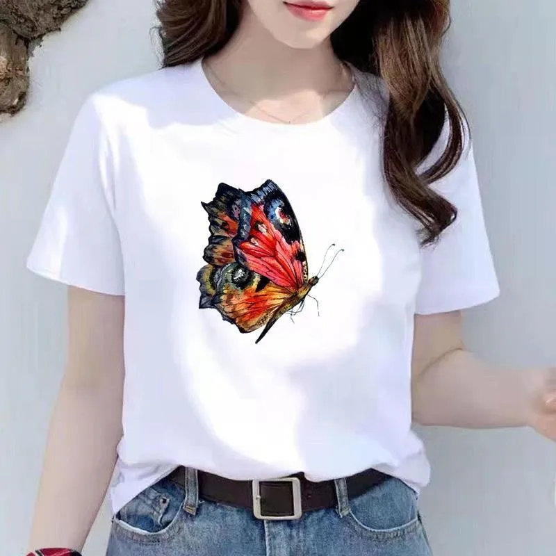 Printed Women's T-shirts Various Patterns All Match Casual Daily Cheap Tops For Women Home Office Shopping Study Women's Clothes