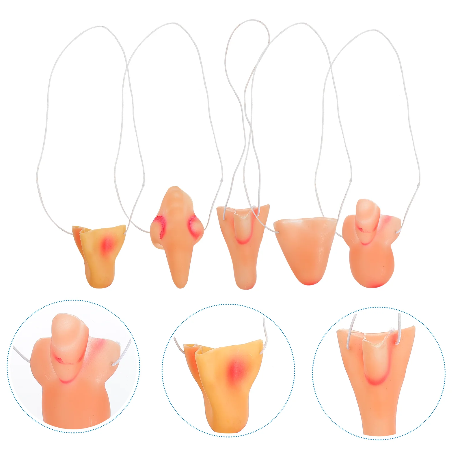 5 قطع الساحرة الفينيل الأنف تأثيري هالوين حزب الدعائم مضحك الملابس وهمية زي التبعي حفلة تنكرية