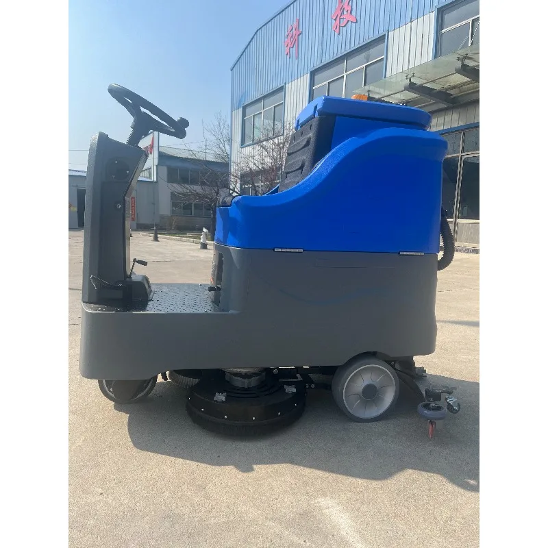 Commercial Floor Scrubber Machine Walk-Behind & Ride-On Automatic Floor Cleaner Scrub & Dry in One Pass