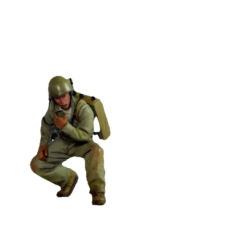

Vietnam War Radio Man Resin Figure 1/35 Model Kit Unpainted Unassembled Toys