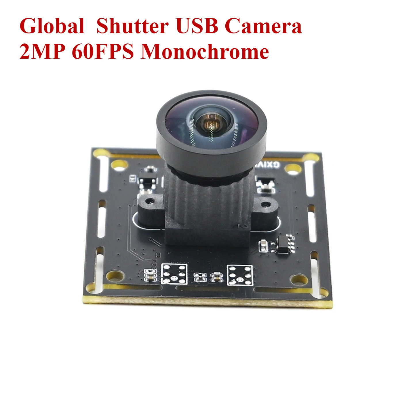 

GXIVISION 2MP 60FPS Global Shutter USB Camera Module,Monochrome Image,2 Megapixel,1600x 1200,Drive Free,High Speed Capture