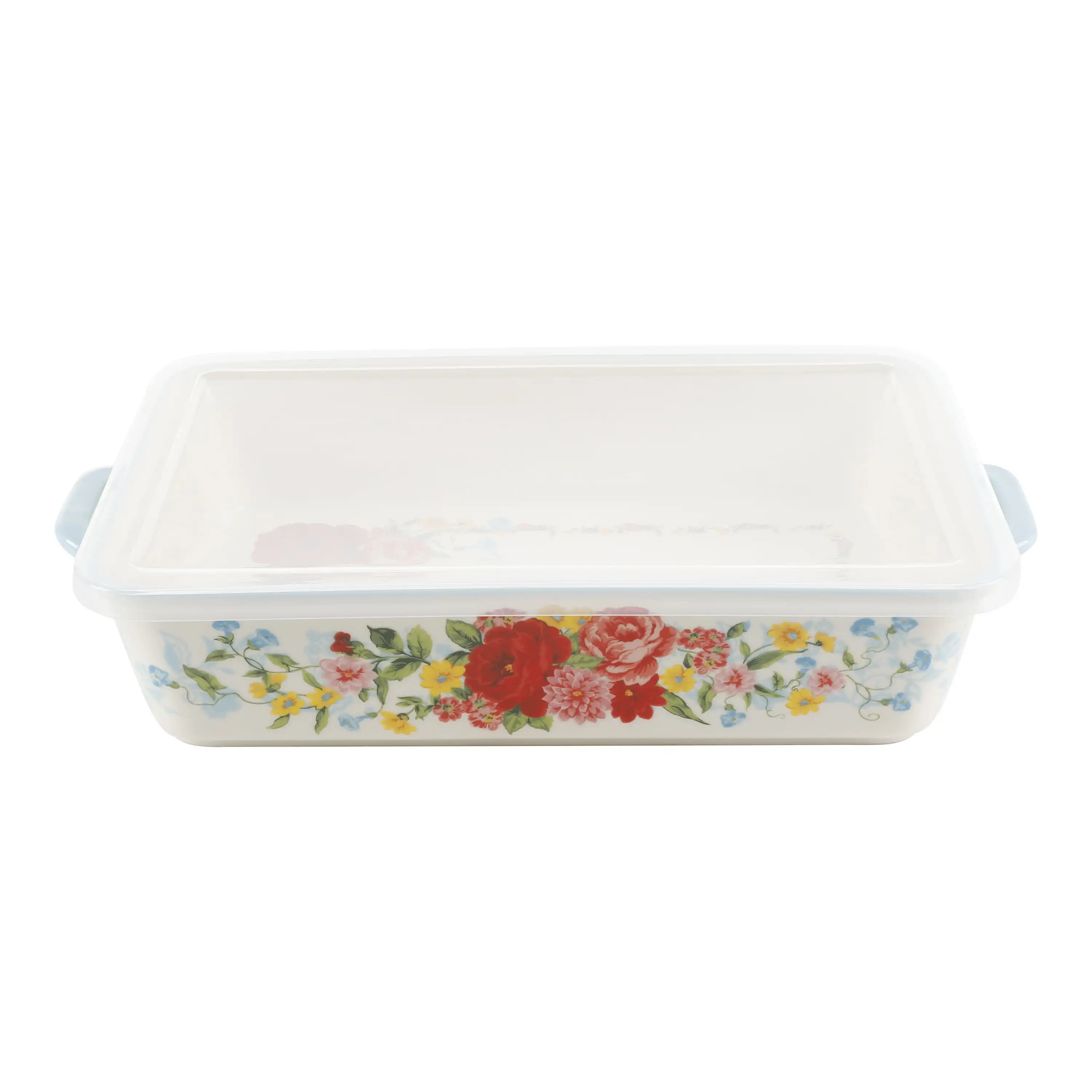 

Ceramic 9x13 Baker with Lid, Sweet Rose