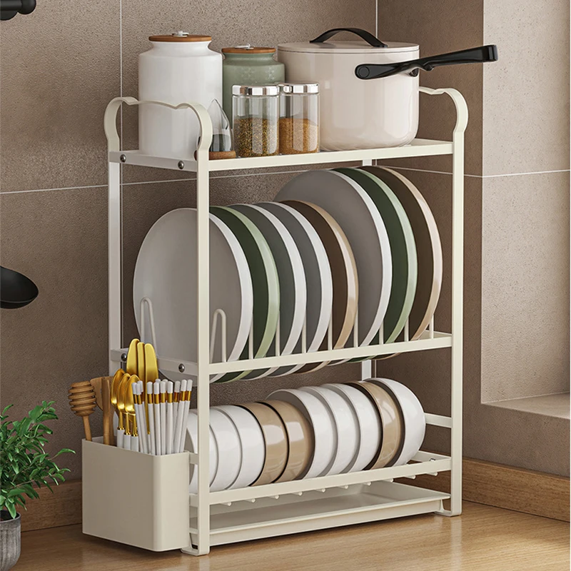 

Kitchen Dish Rack Multi-Functional Storage Rack Chopstick Inserter Knife Chopping Board Drying Washing Kitchen Sink Holder