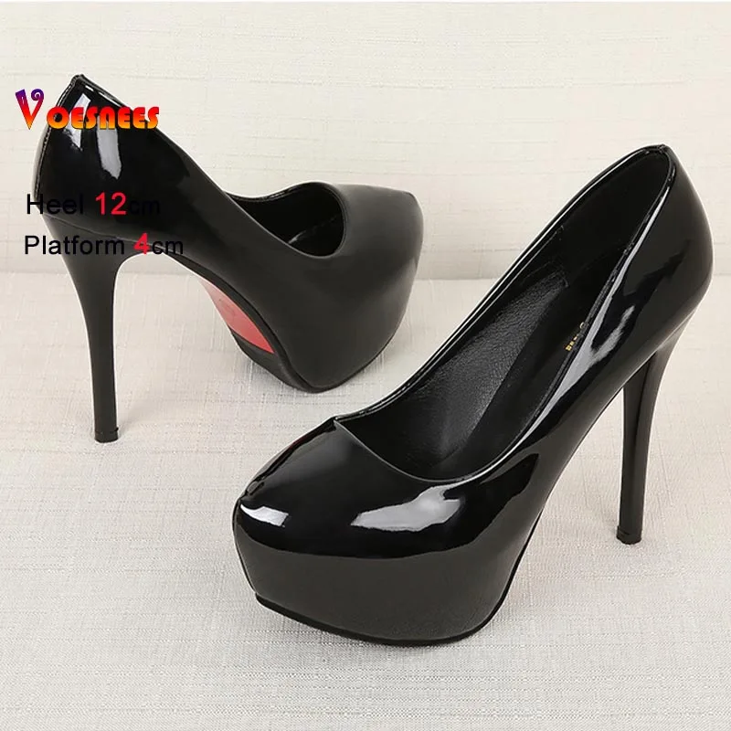 

2025 весенне-осенние новые женские туфли-лодочки, модные свадебные туфли, непромокаемые туфли на очень высоком каблуке 12 см 10 см на платформе, на шпильке