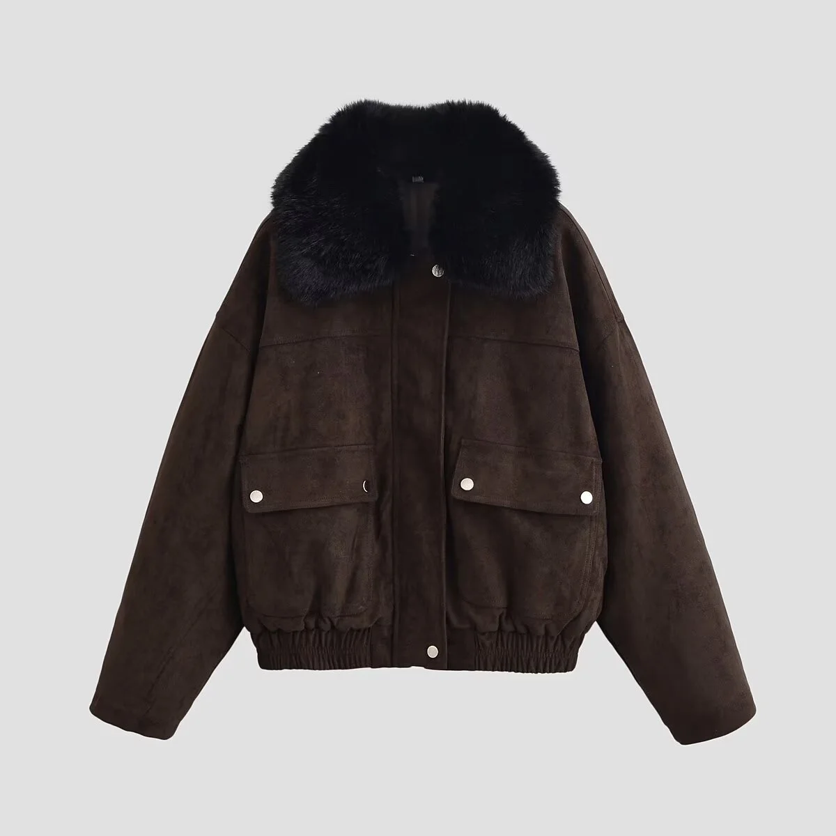 2025 Giacca invernale imbottita in cotone versatile per tutti i giorni in stile pendolare semplice moda casual da donna nuova con collo in pelliccia