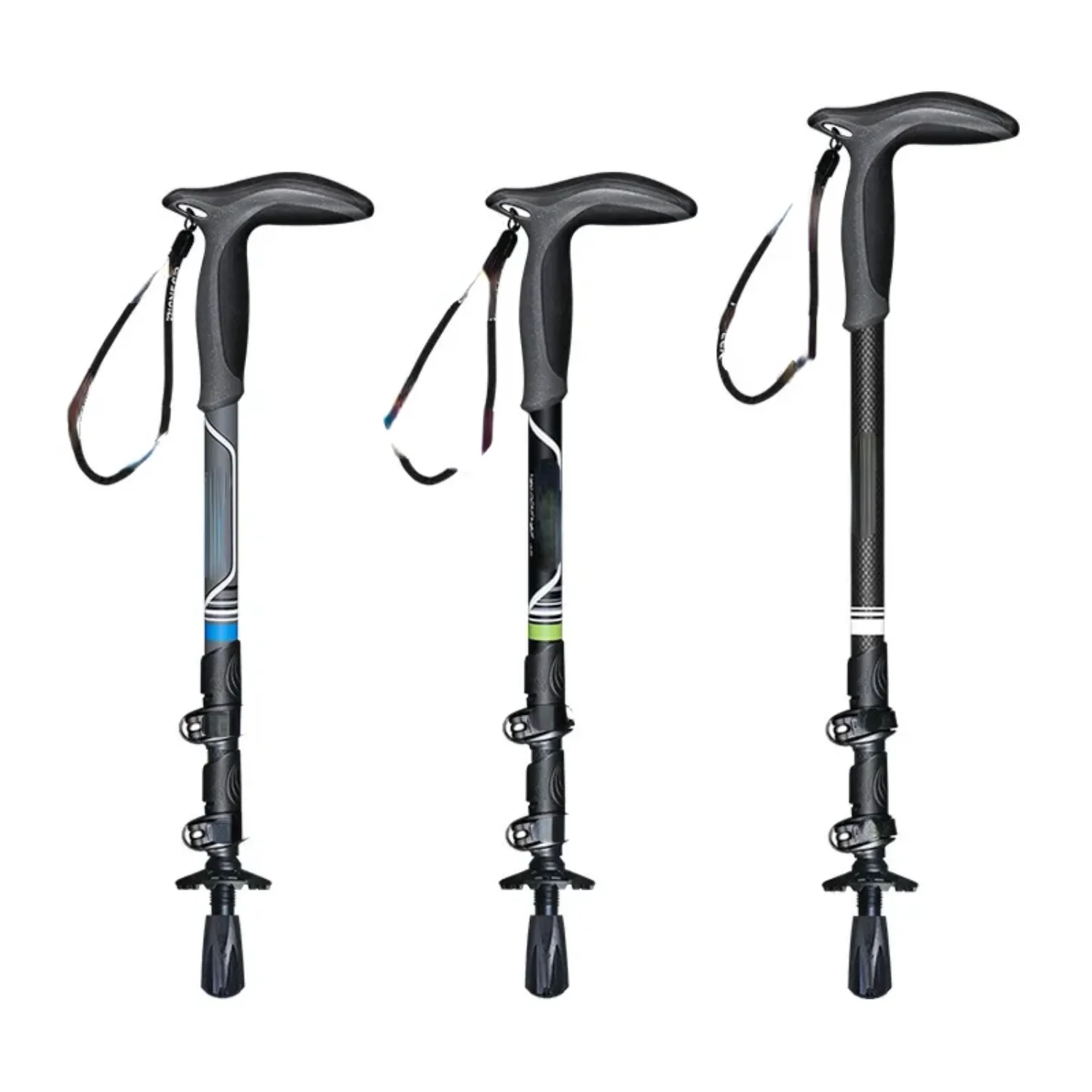 Trekkingstöcke Wanderung Spazierstock Nordic Walking Cane Carbon Fiber Ski Camp Teleskop Baton Outdoor Wanderstöcke