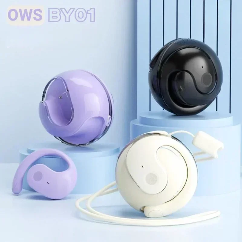 Original BY01 OWS Wireless Bluetooth  HIFI Sound quality Headphone Smart HD Call Earphones t26 Long Battery Life Earbuds