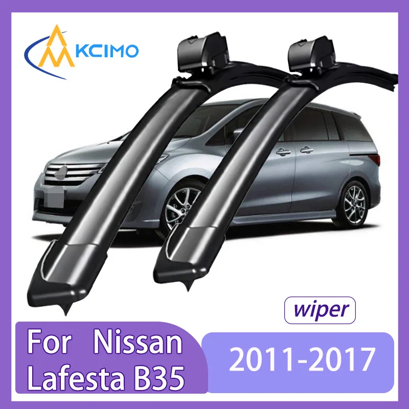 

For Nissan Lafesta B35 2011-2017 Mazda Mazda5 Clean Quiet Windshield Model y Wiper Blades 2pcs Windscreen Window Car Accessories