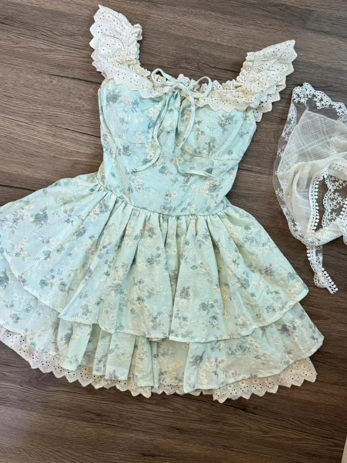 

Kawaii Japanese Sweet Dresses Summer Women Y2k Elegant Patchwork Lolita Design Dress Femme Vintage Cute Evening Party Mini Dress