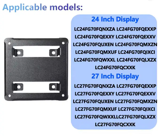 CFG70 CFG73 Curved Monitor LC24FG70FQNXZA LC27FG70FQNXZA LC24FG73FQNXZA LC27FG73FQNXZA New Vesa Mount Adapter for Samsung