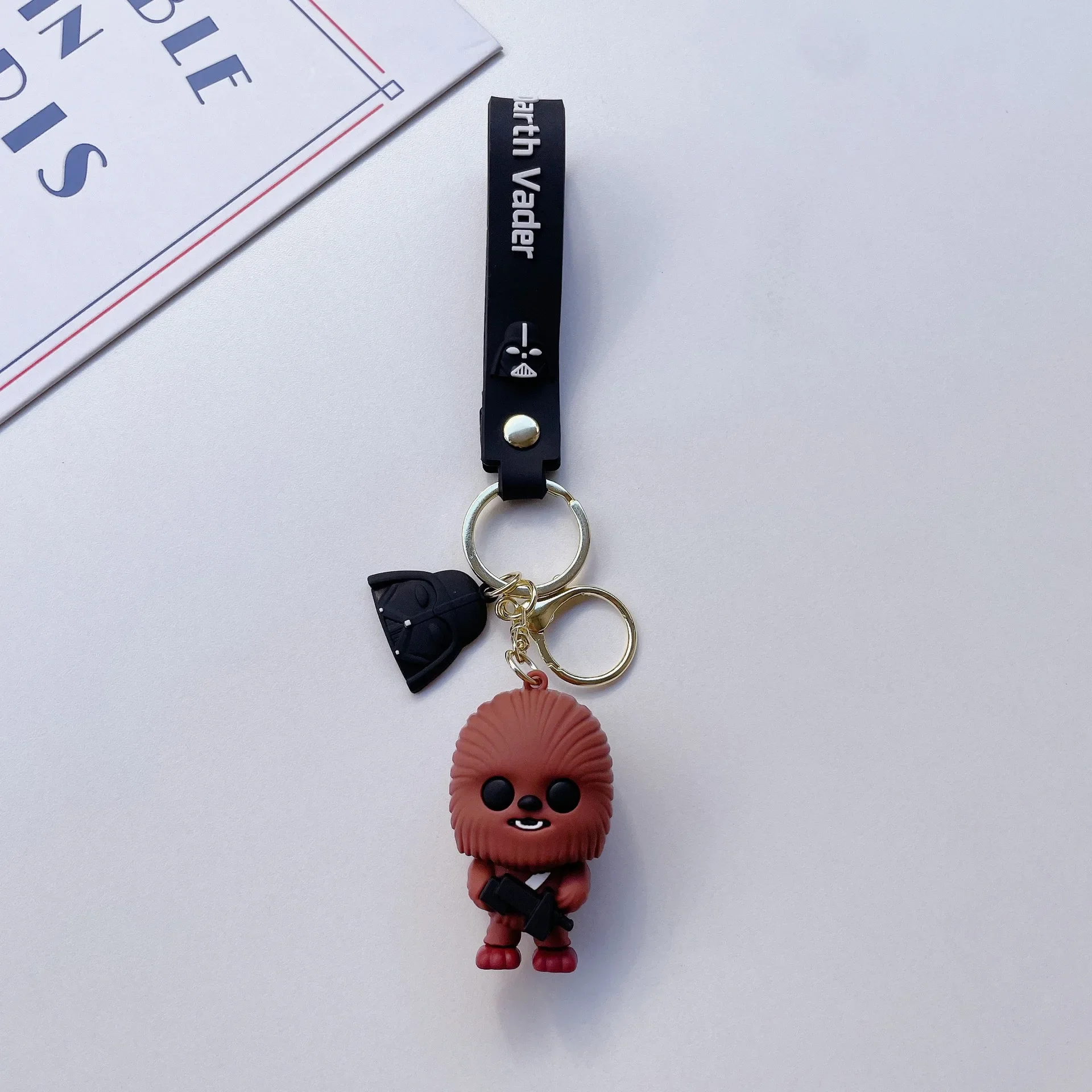 Creative Cartoon Disney Star Wars Black and White Warriors Figue Keychain Car Pendant Bag Gifts Key Holder Tag Keyring Gifts