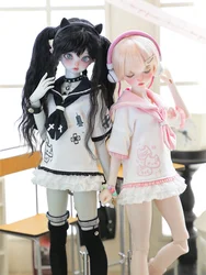BJD Doll abbigliamento accessori per il 1/4 1/6 bambola dolce marinaio vestito bambola vestire regalo vestiti fai da te rosa blu nero viola