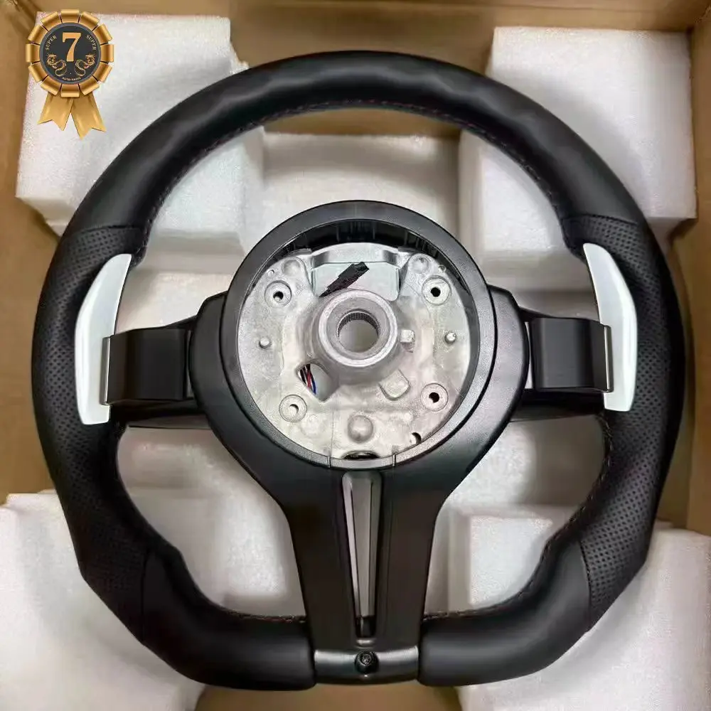 Flat Bottom M Sport Steering Wheel With Heating For BMW M3 M5 F10 F11 F12 F20 F21 F22 F25 F26 F30 F31 F32 M3 F80 M4 F82 M5 F90 view 4