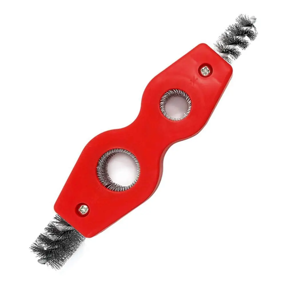 4 in 1 Deburrer Double-headed Inside Outside Reamer Pipe Scaling Brush Wire Brush Copper Pipe Brush Copper Tube Polishing
