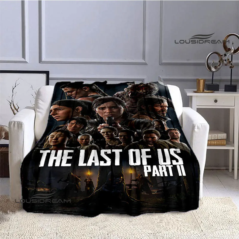 The latest movie The last of US printed blanket Flange Warm blankets Picnic blankets home travel blanket Birthday Gift