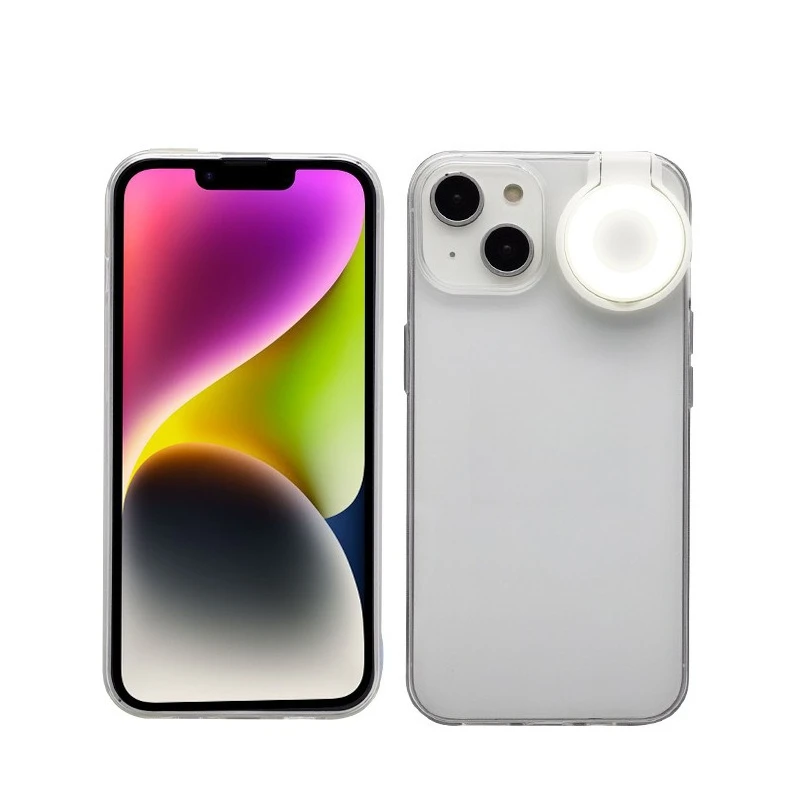 

Applicable to Apple 16 fill light mobile phone case beauty light, selfie live broadcast, mobile phone case protective case