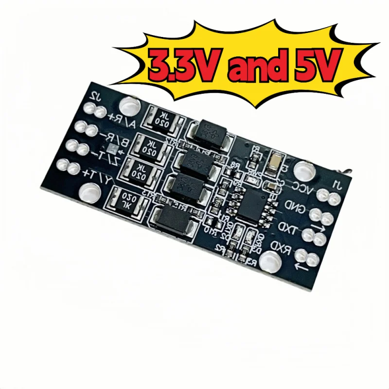 

RS422 to TTL Bidirectional Converter Module 3.3V/5V Full Duplex UART Serial Communication Module for Microcontroller Interface