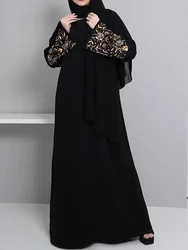 Eid Muslim Women Open Abaya Jalabiya Cardigan Robe Embroidery Long Dresses Morocco Dubai Abayas Kaftan Islam Ramadan Vestidos