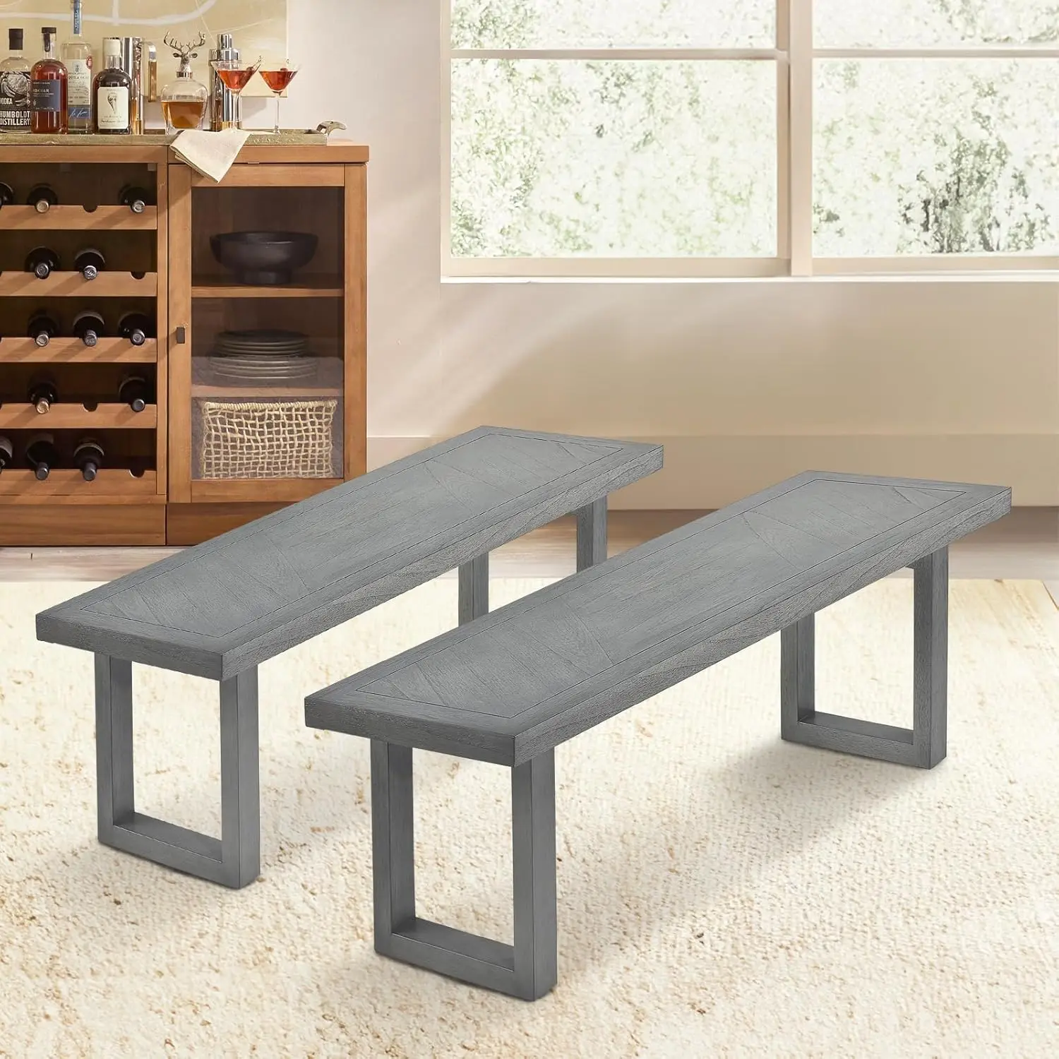 

Colamy Entryway Bench, Storage Bench For Bedroom, Shoe Rack Bench, Hallway Bench For Living Room, 48 Inch Wood Bench For Dining