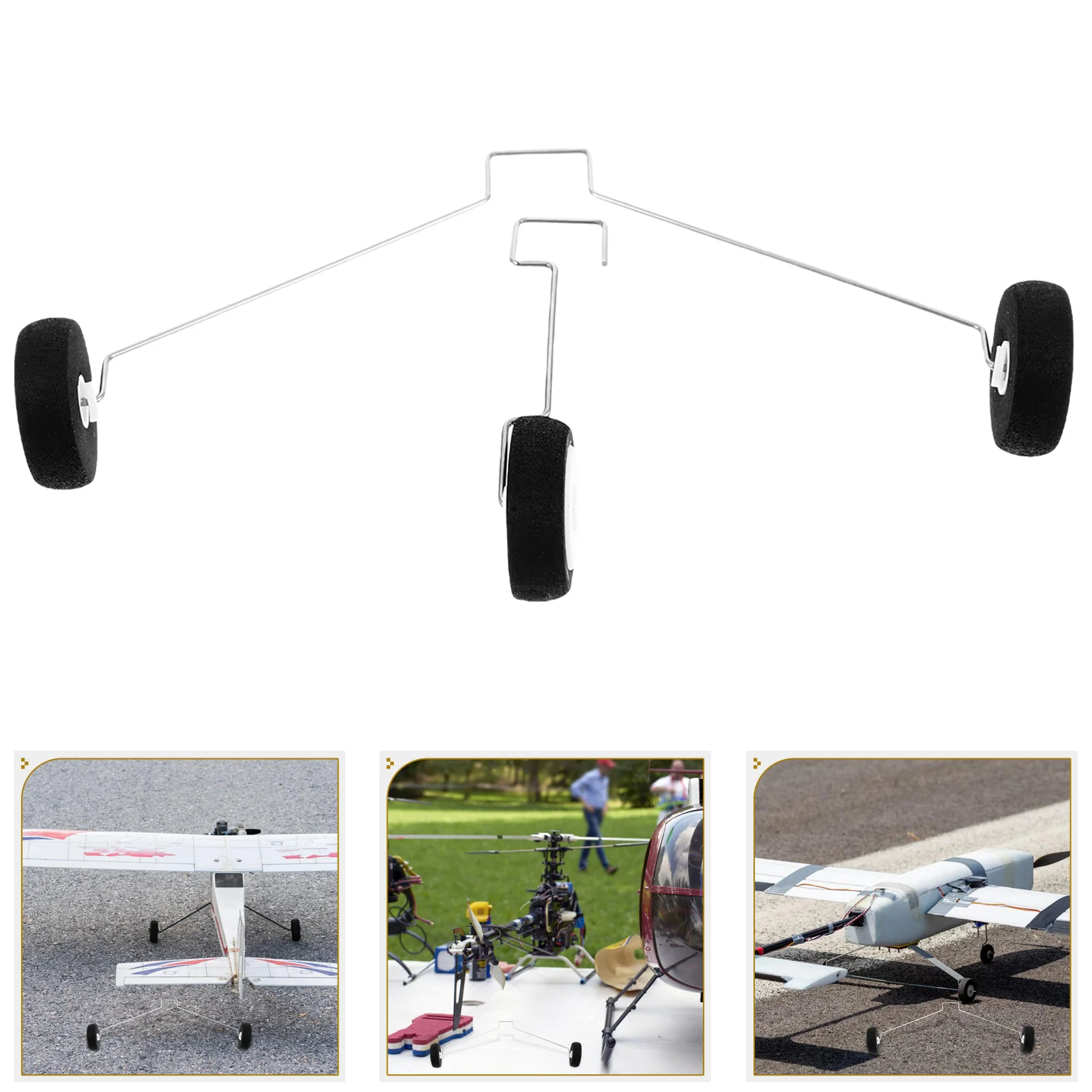 

Lightweight RC Plane Replacement Front Alloy Plastic Parts Easy Install Compatible Various Aircraft Models